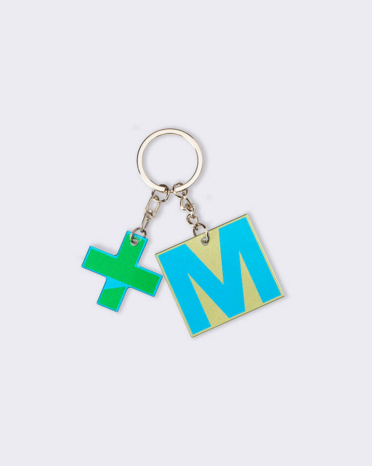 M+ Mirror Keychain
