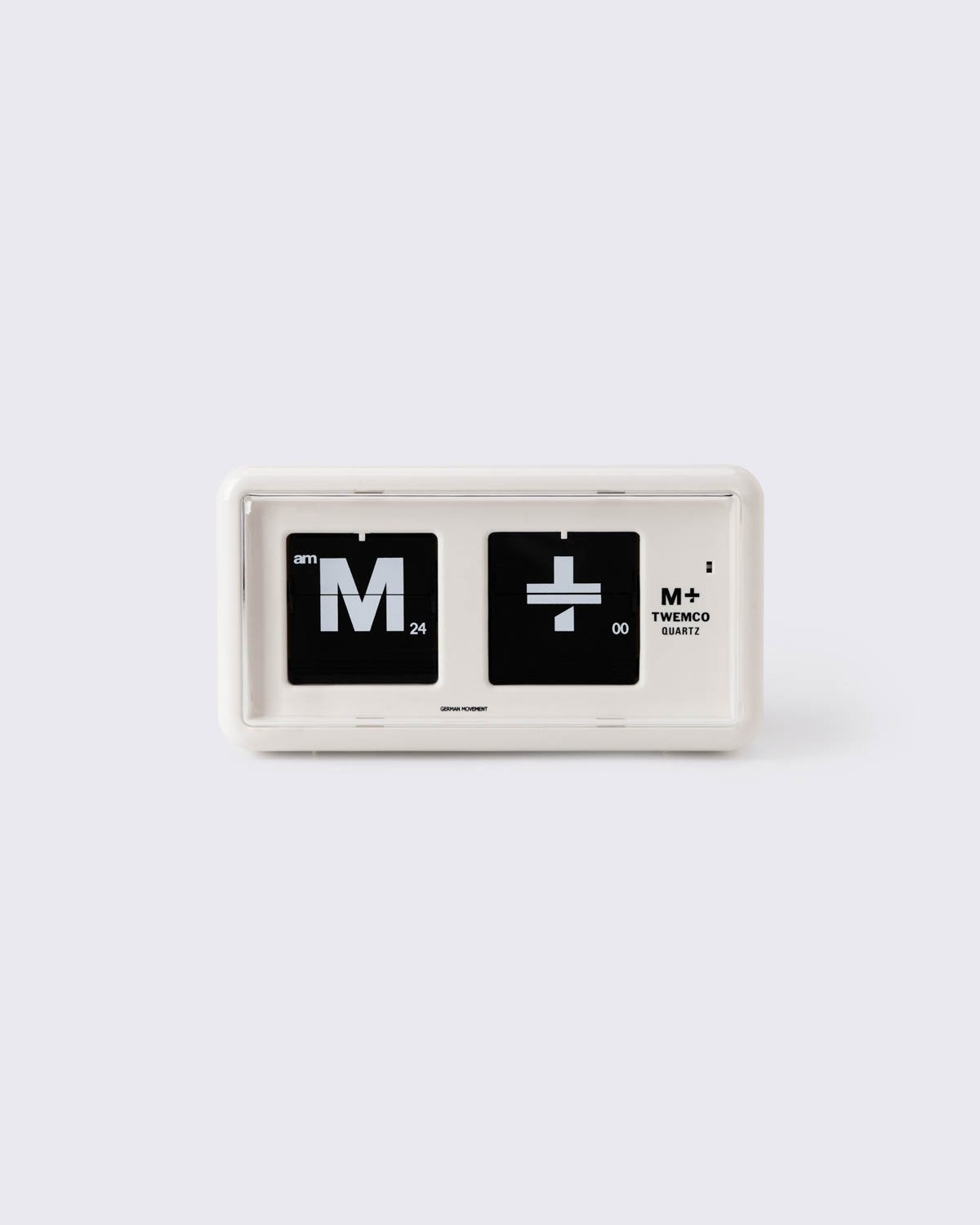 M+ &times; TWEMCO 別注版 QT-30 桌上鐘, 白色, large