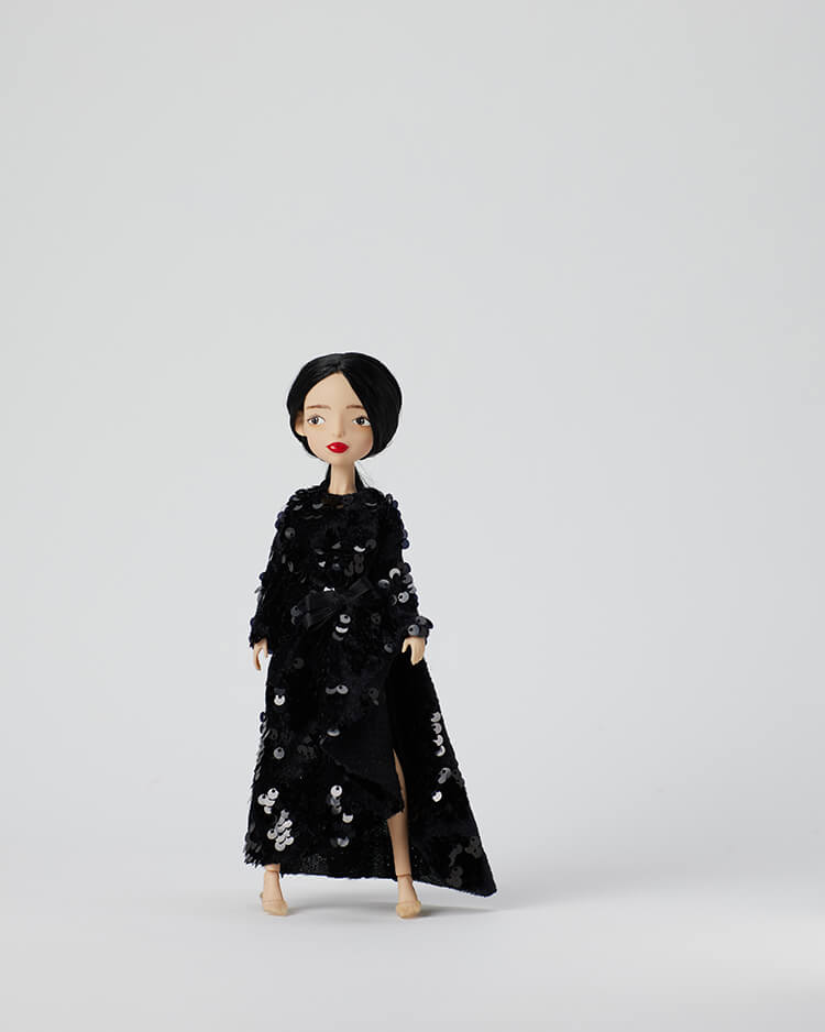 Ning Lau Handmade Doll - Long Sequin Dress