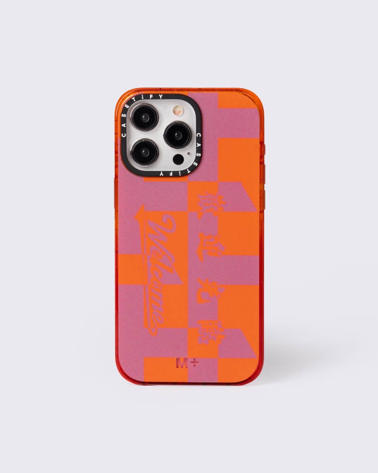 M+ Monogram Phone Case - Orange/Mauve