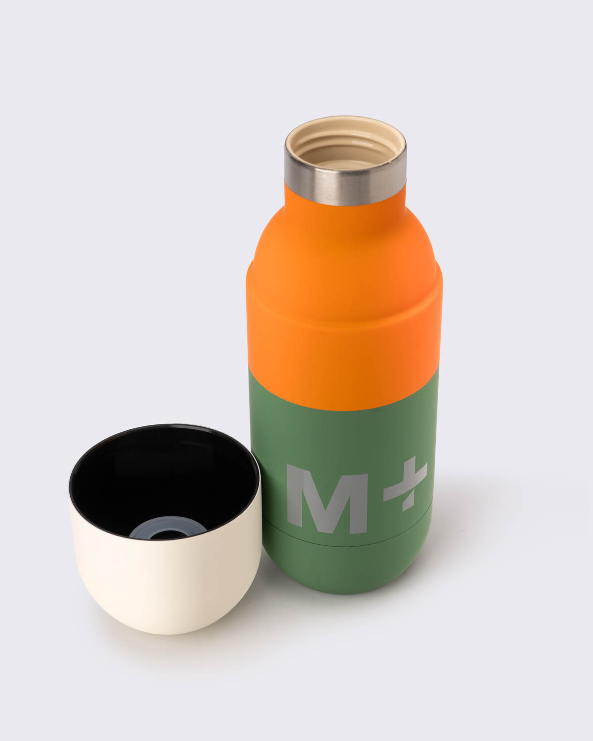 M+ Orb 保溫瓶, 白色/橙色/綠色, large