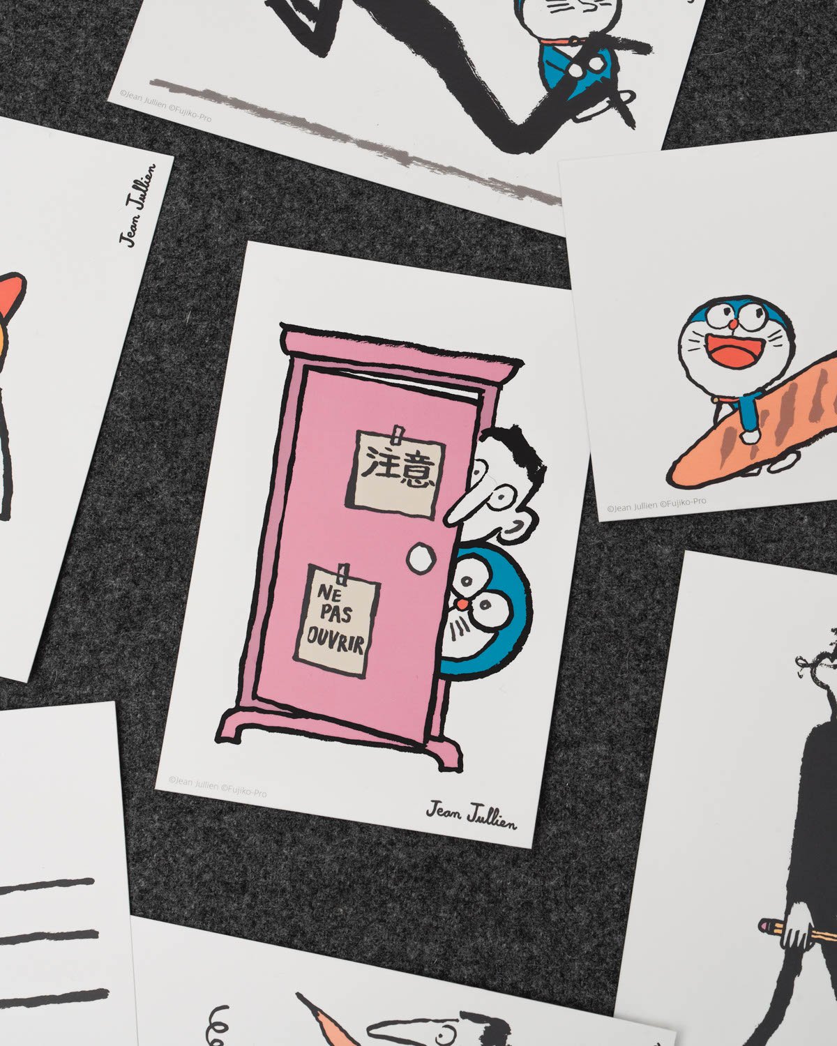 Doraemon & Jean Jullien Postcard Set, , large