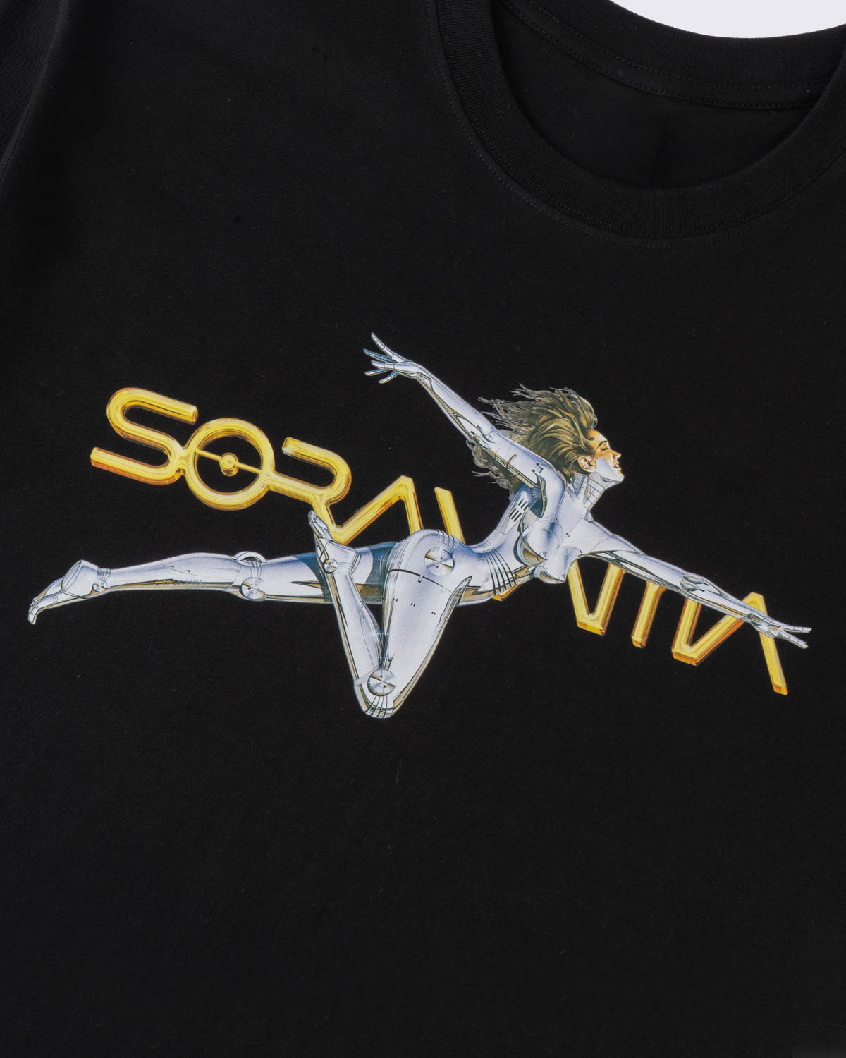 空山基 'Sexy Robot' Ｔ恤, 黑色, large