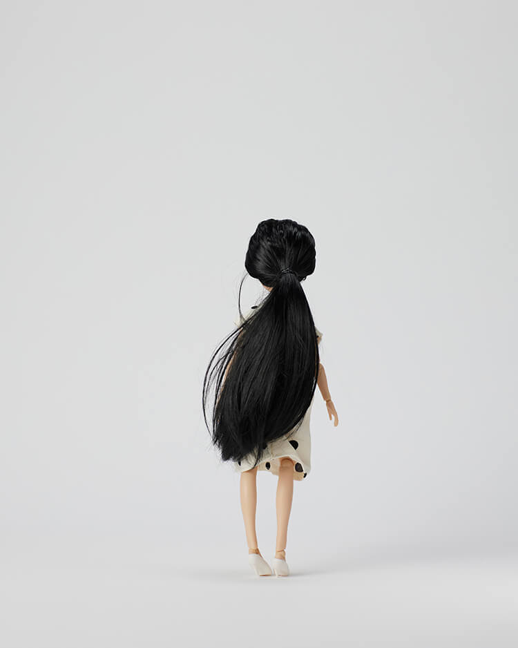 Ning Lau Handmade Doll - Polka Dot Dress
