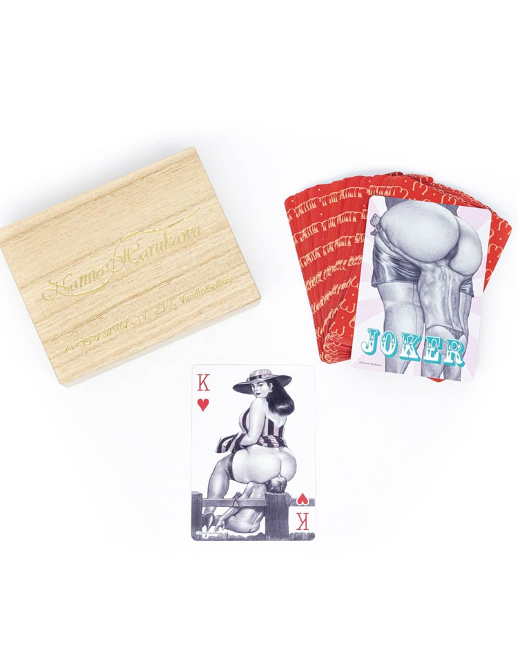 Namio Harukawa playing card produced and designed by Hajime Sorayama