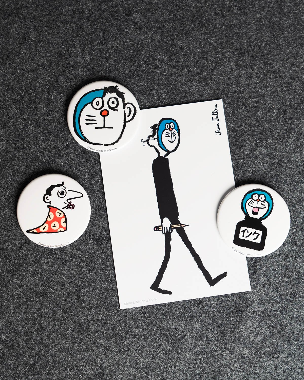 Doraemon & Jean Jullien Badge, , large