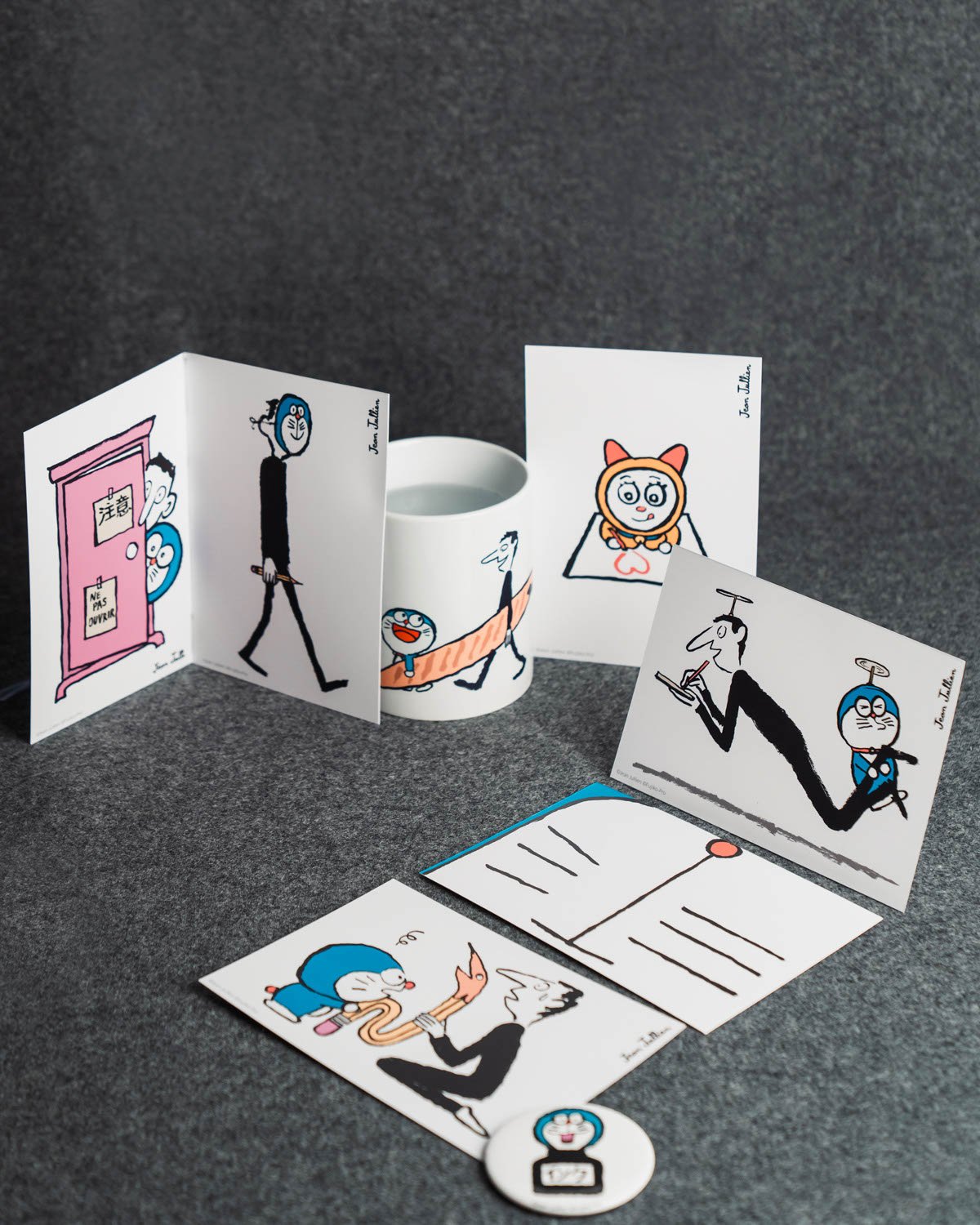 Doraemon & Jean Jullien Postcard Set, , large