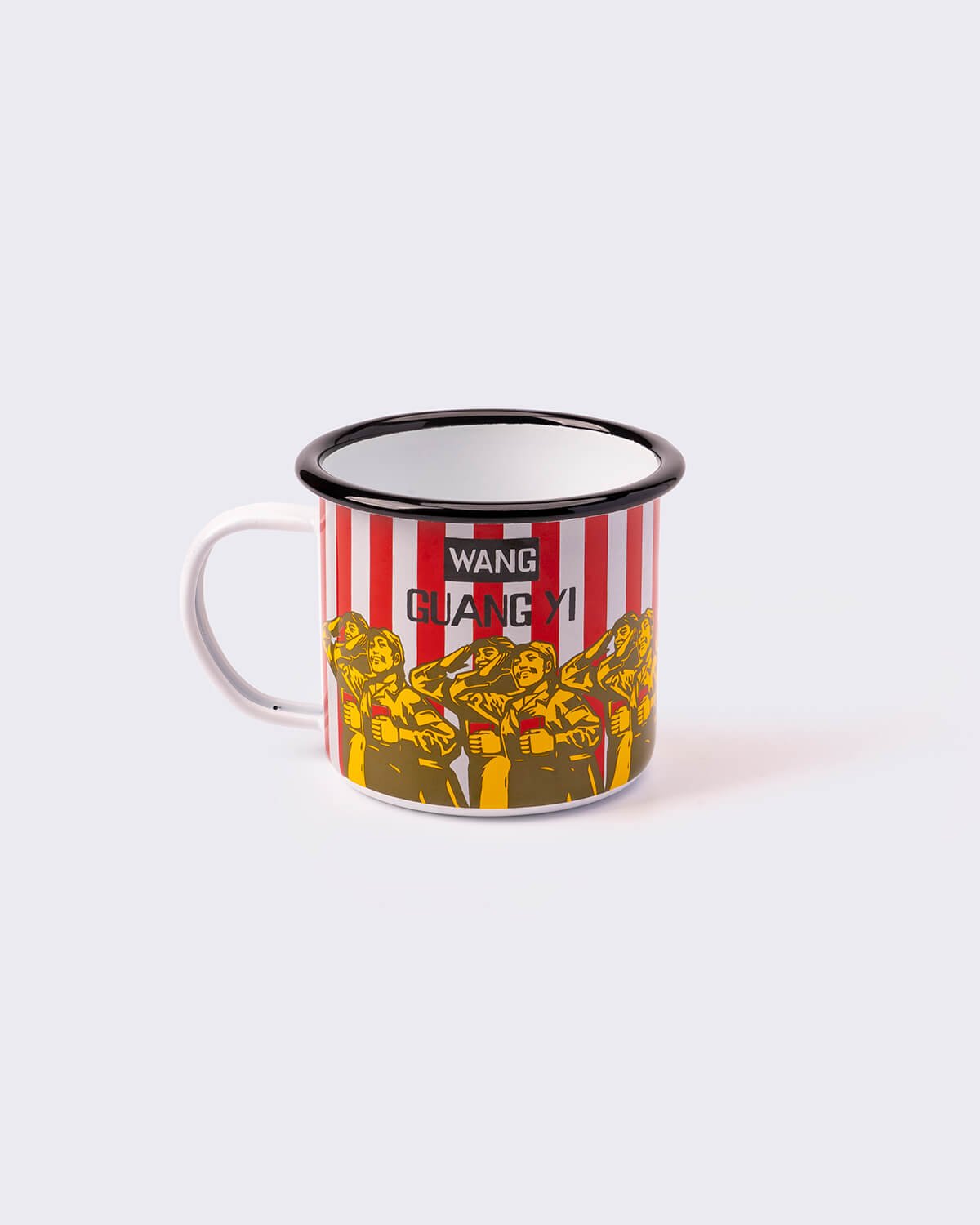 Wang Guangyi 'Great Criticism: Chanel' Enamel Mug