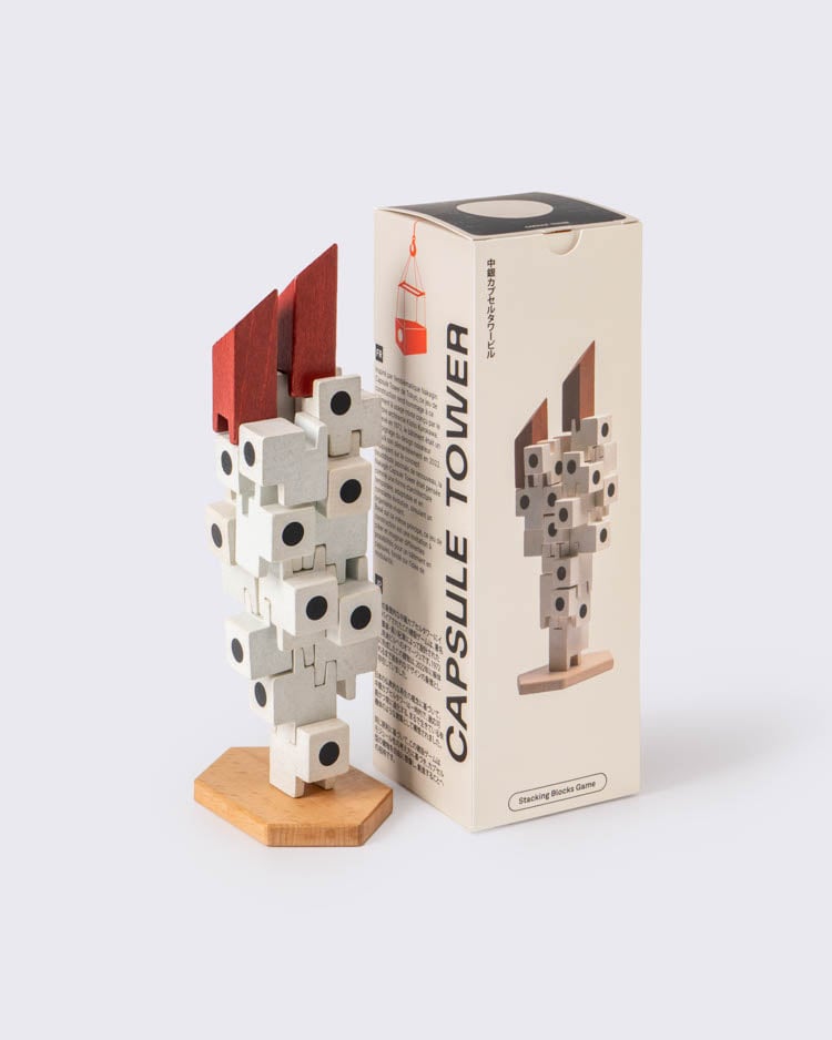 Nakagin Capsule Tower Wooden Block Set