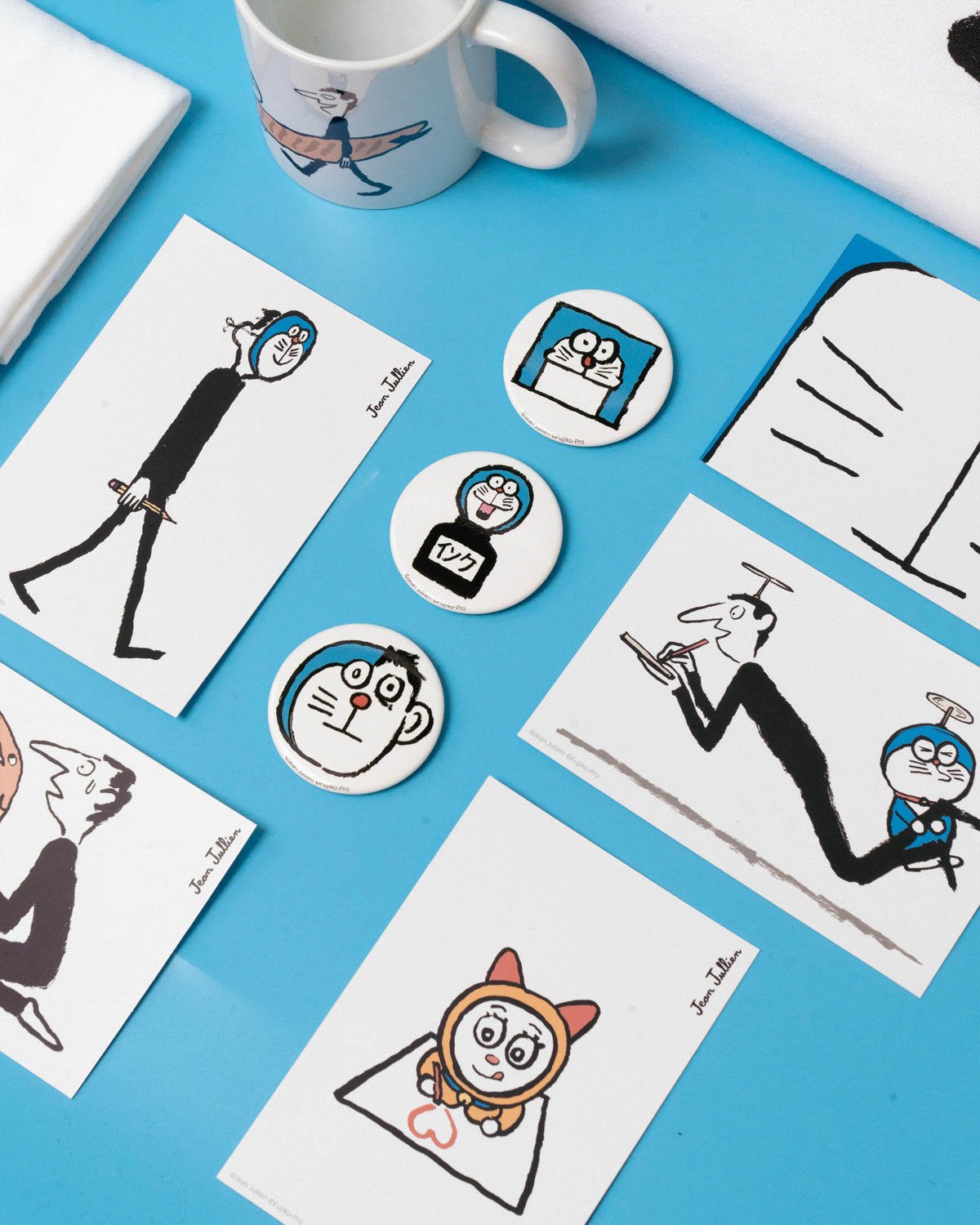 Doraemon & Jean Jullien Badge, , large