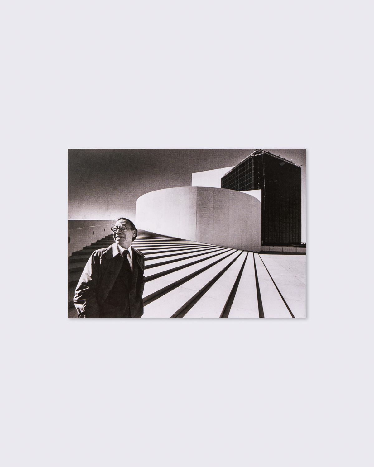 I.M. Pei 'Outside John F. Kennedy Presidential Library' Postcard