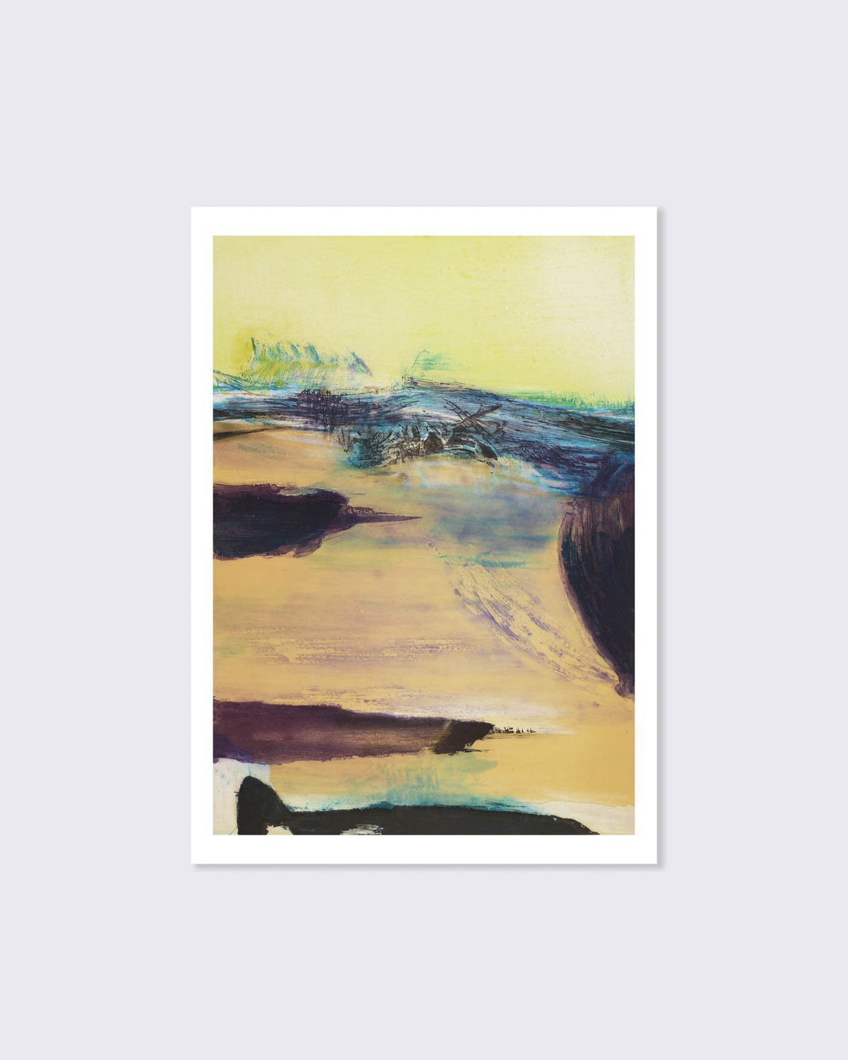 Zao Wou Ki Postcard, 'Untitled' 1974, large