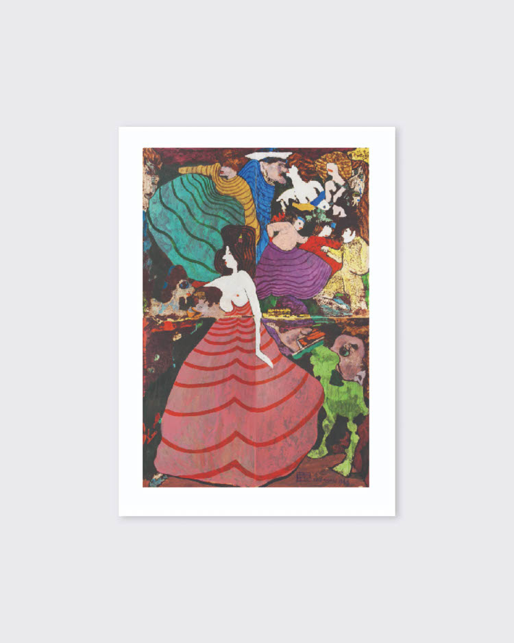 Luis Chan 'Dancing Party' Postcard