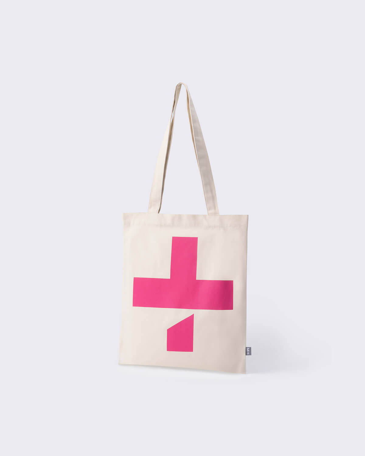 M+ Tote Bag, Pink, large